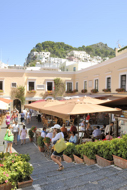 Italy, Capri Stock Photography. Piazza Umberto I, Capri Island, Italy.